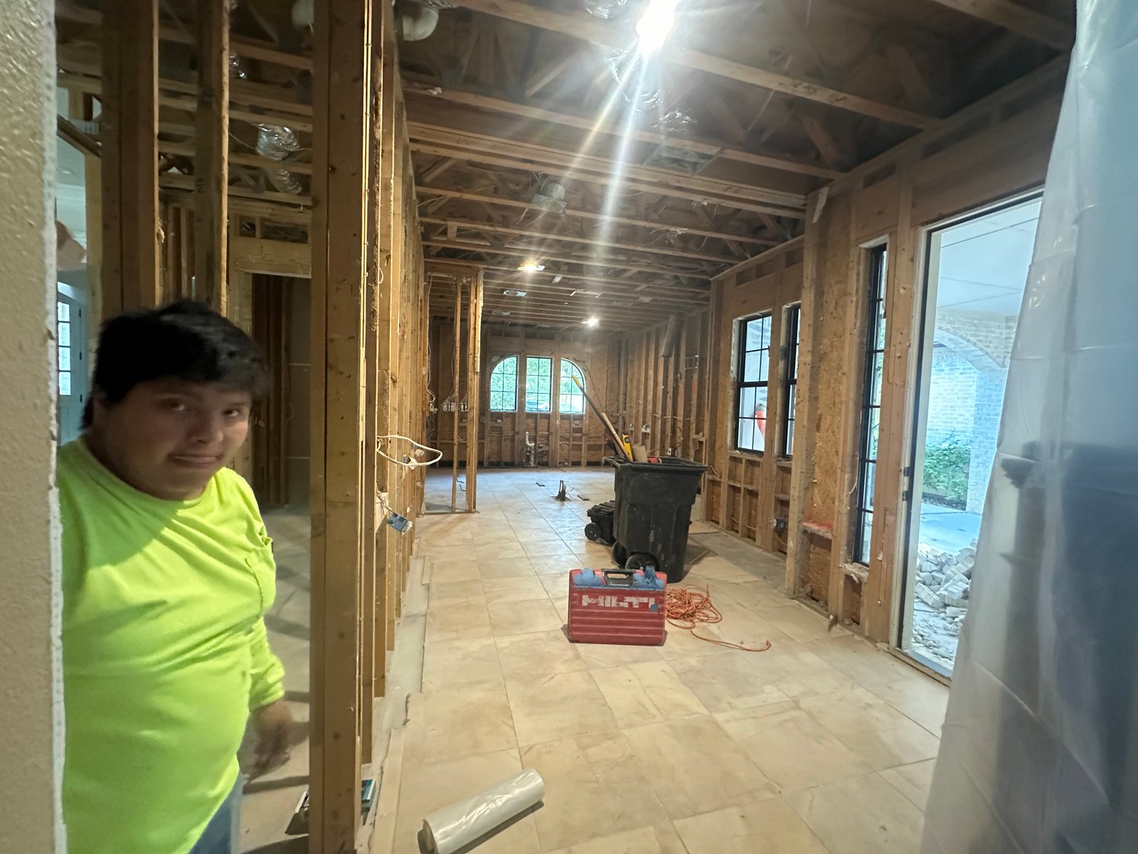 Interior taken back to studs and slab, JS Company LLC job